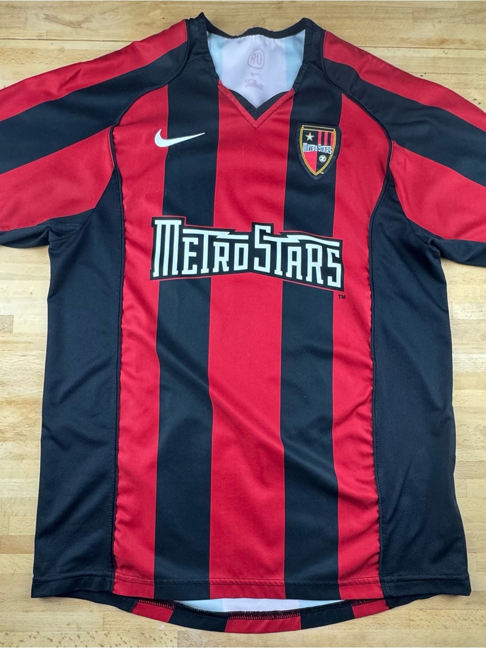 Nike Men’s Red & Black MetroStars Soccer Jersey